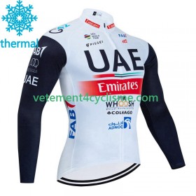 Homme Maillot vélo Hiver Thermal Uae Emirates 2023